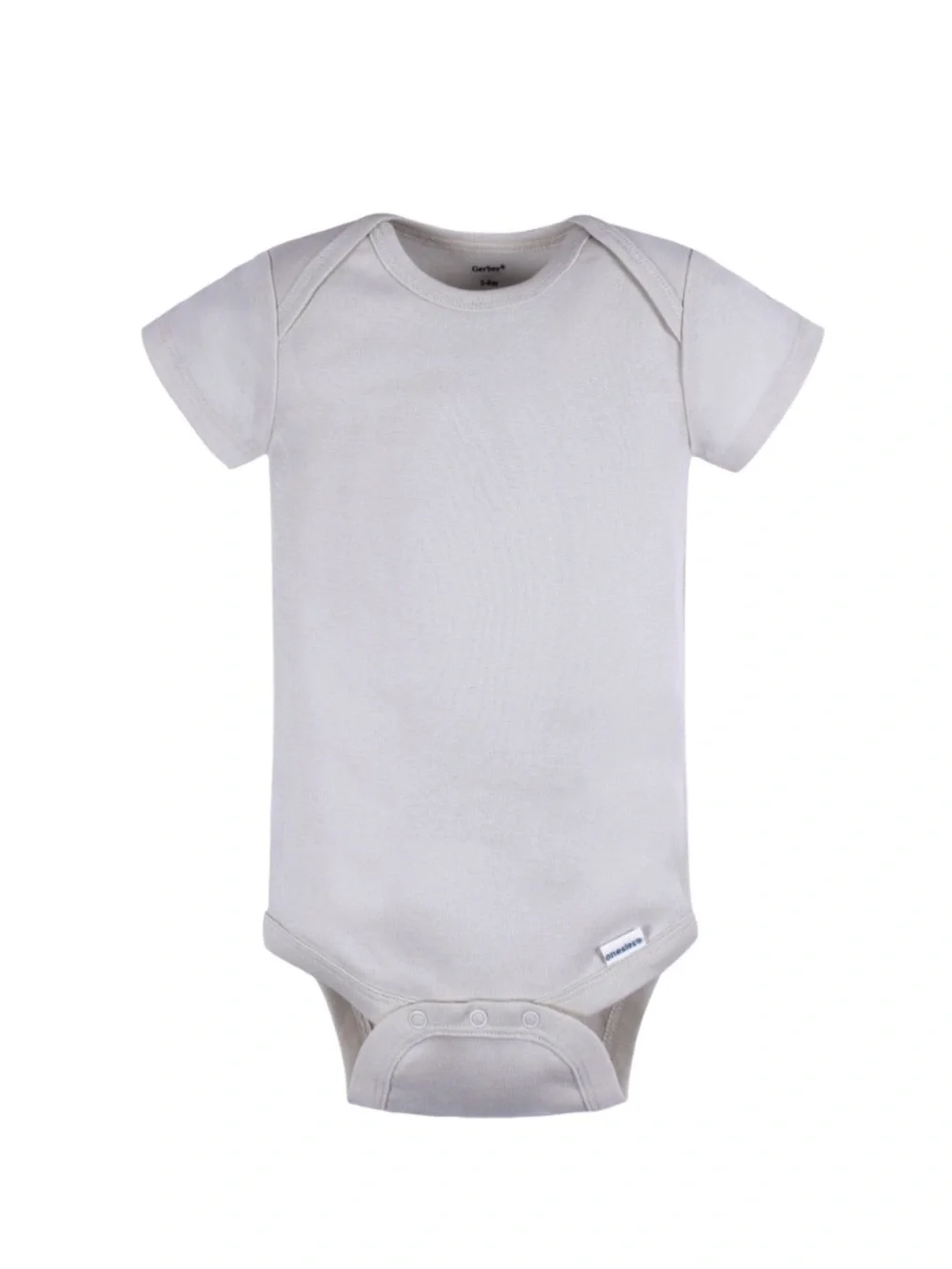 💜 Gerber 5-Pack Baby Neutral Grey’s short sleeve onesies bodysuits, 0-3mths - Picture 6 of 11
